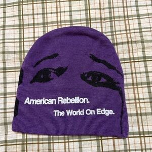Purple American Rebellion Graphic Beanie